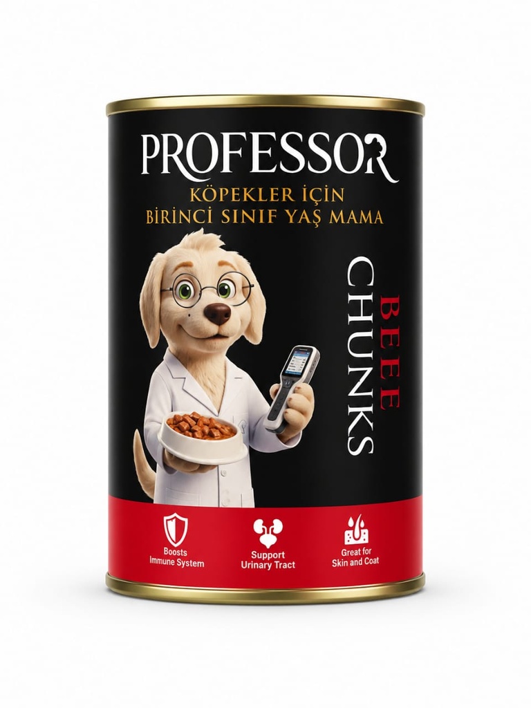 Professor Chunks Can Food For Adult Dog - Beef 400 GM