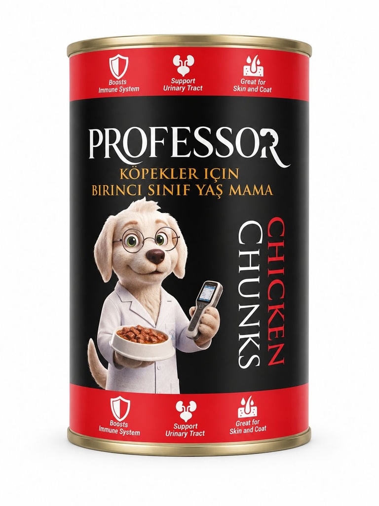 Professor Chunks Can Food For Adult Dog - Chicken 400 GM