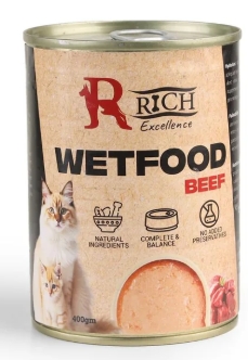 Rich Excellence Cans Wet Food Cat 400G - Beef