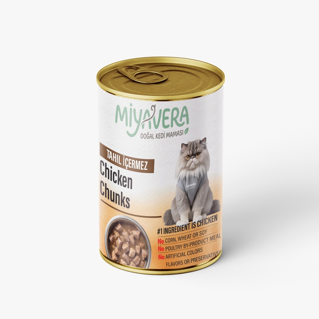 Miyavera Chunks Can Food For Adult Cat Chicken 400 GM