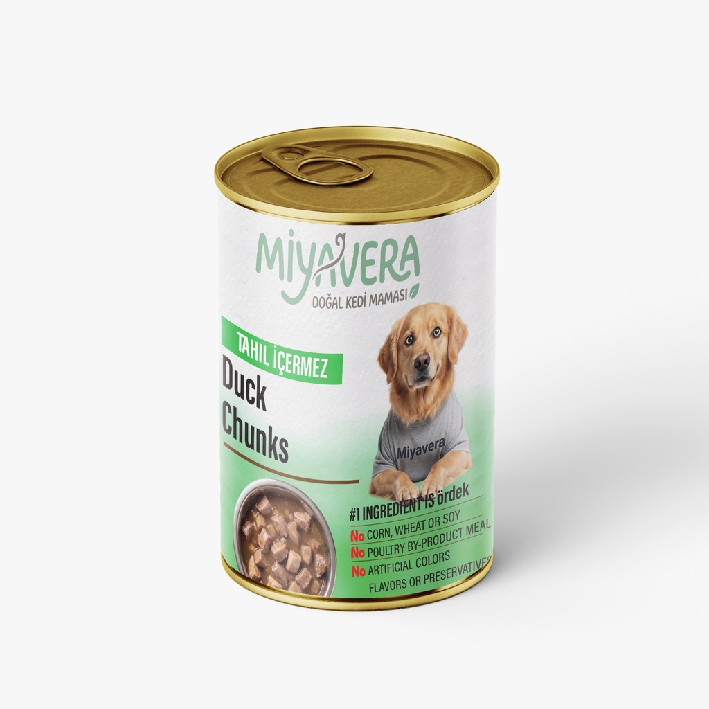 Miyavera Chunks Can Food For Adult Dog Duck 400 GM