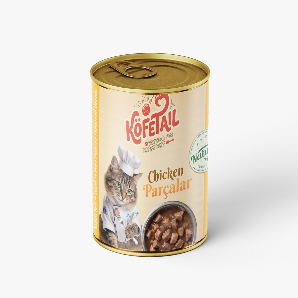 Kofetail Chunks Can Food For Adult Cat Chicken 400 GM