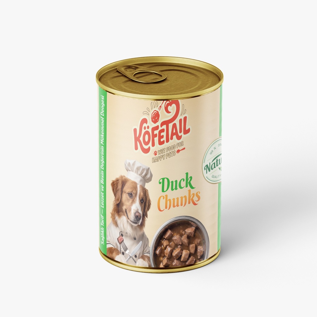 Kofetail Chunks Can Food For Adult Dog Duck 400 GM