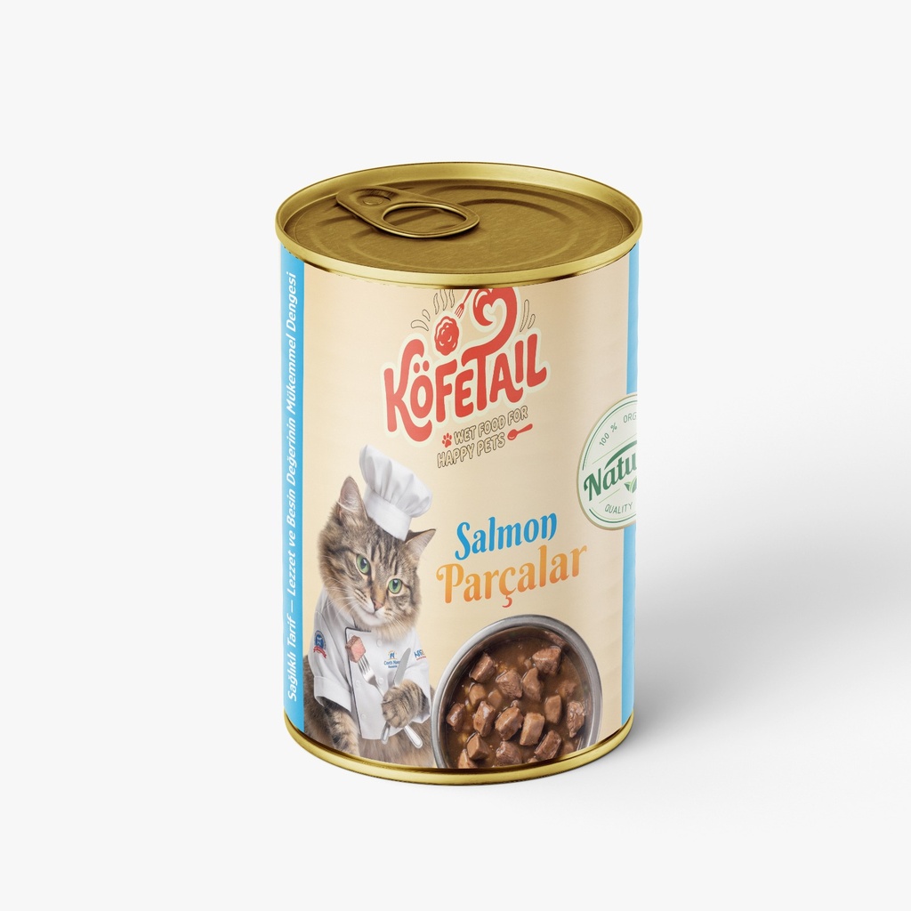 Kofetail Chunks Can Food For Adult Cat Salmon 400 GM