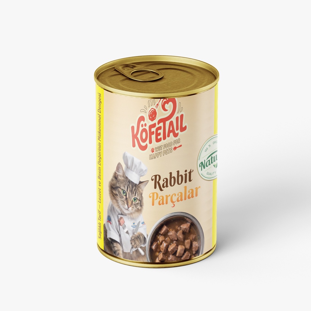 Kofetail Chunks Can Food For Adult Cat Rabbit 400 GM