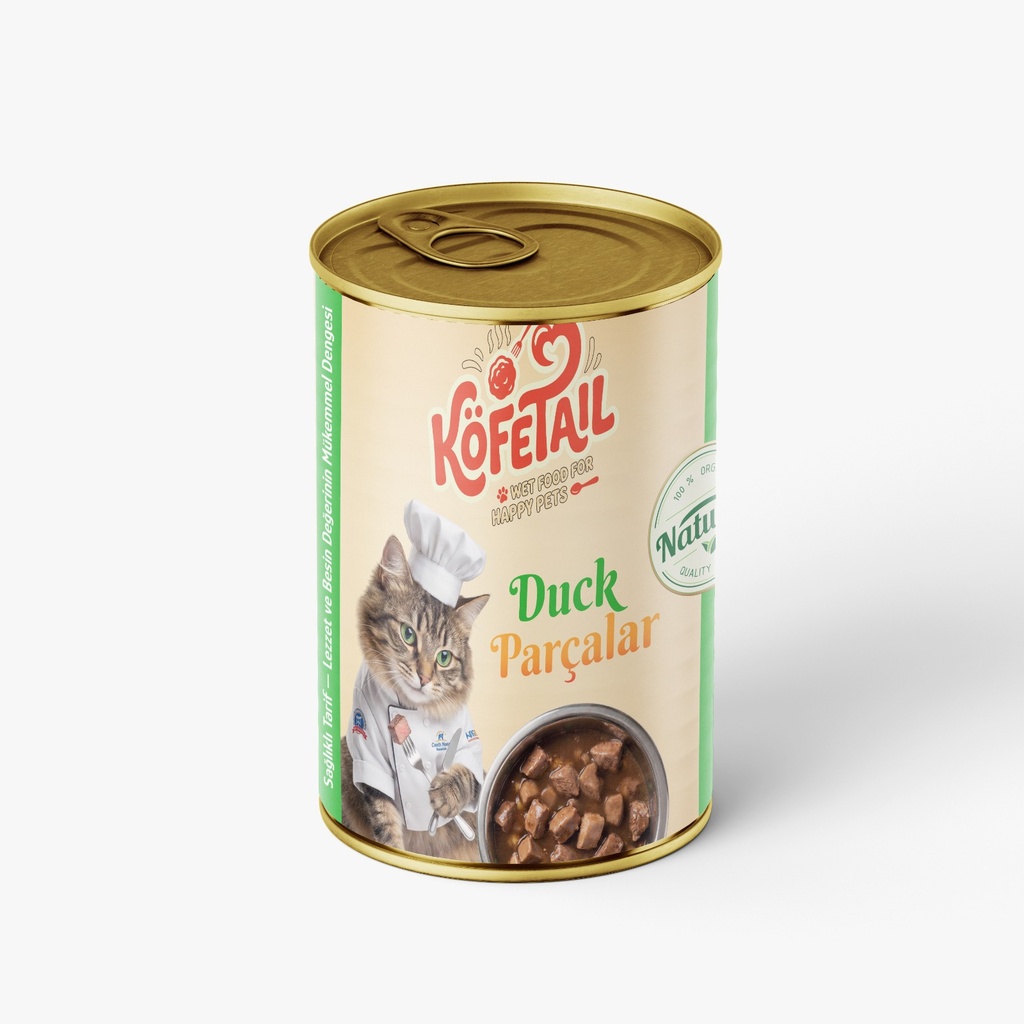 Kofetail Chunks Can Food For Adult Cat Duck 400 GM