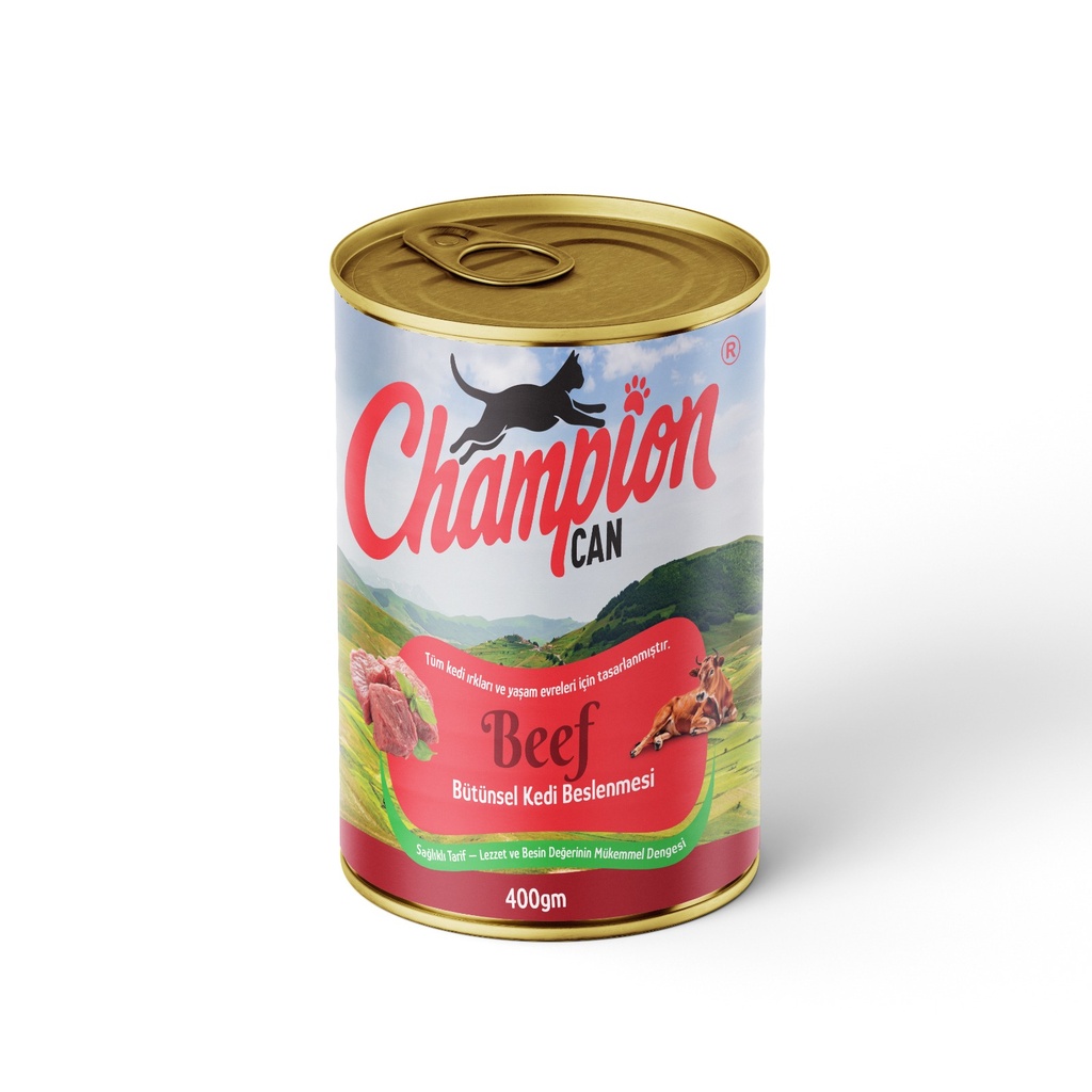 Champion Chunks Can Food For Adult Cat Beef 400 GM