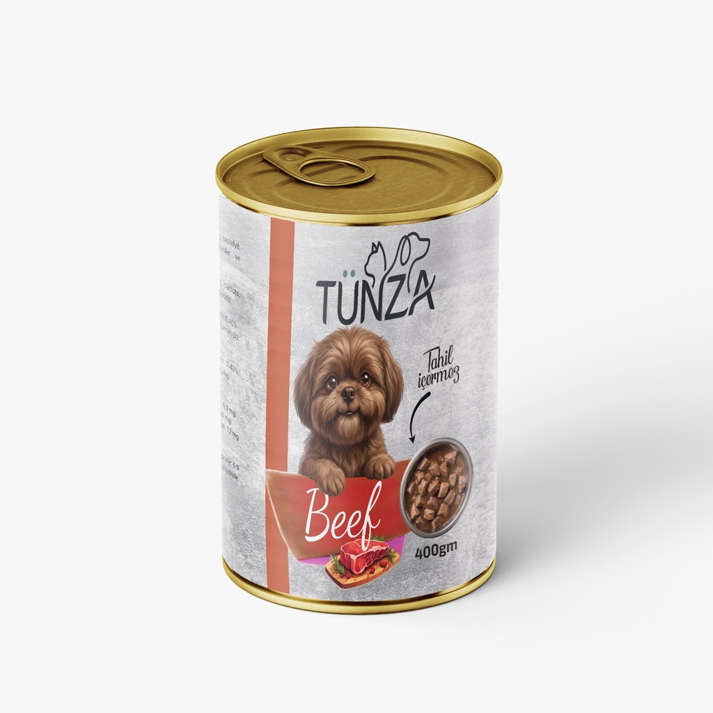 Tunza Chunks Can Food For Adult Dog Beef 400 GM