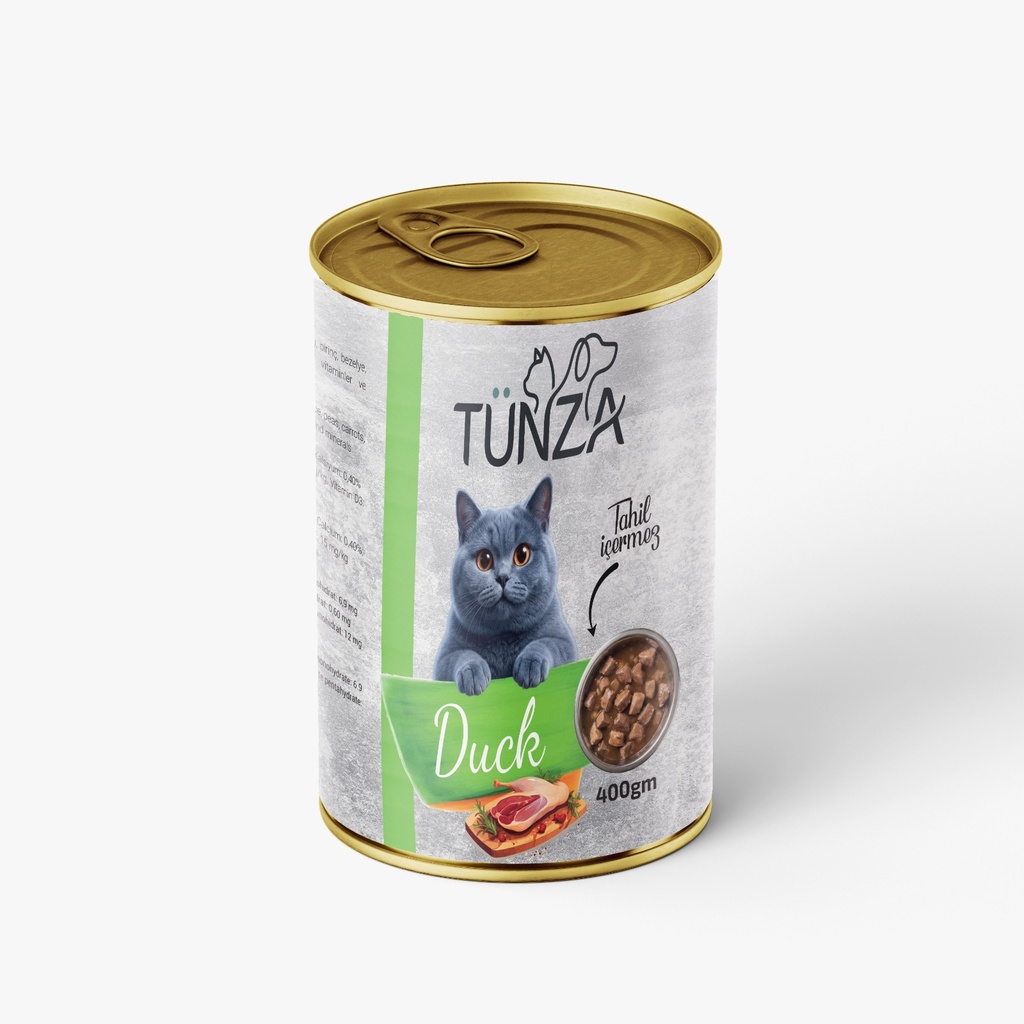 Tunza Chunks Can Food For Adult Cat Duck 400 GM
