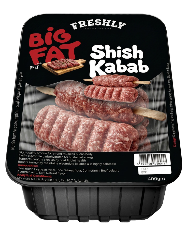 Freshly - Shish Kabab - Beef - 400 gm