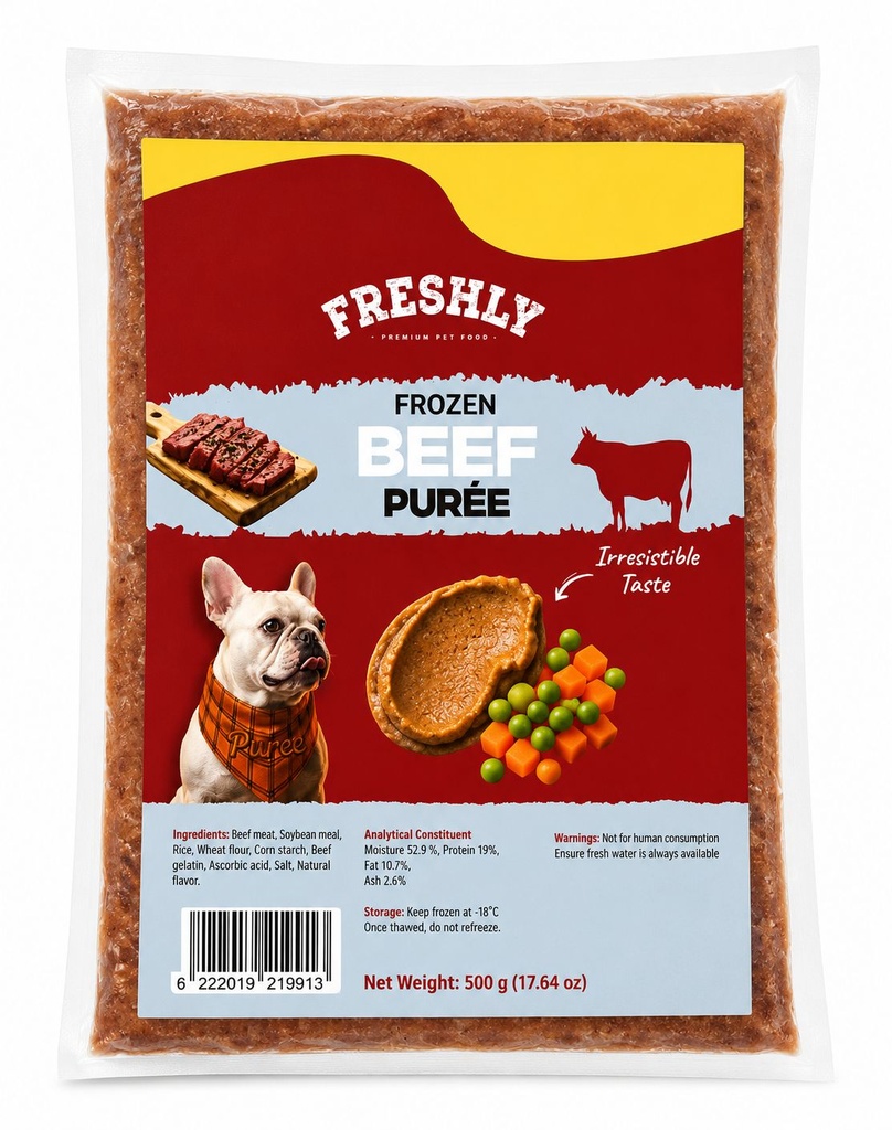 Freshly Puree 500 gm Beef سادة