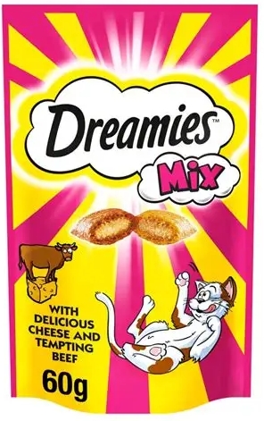 Dreamies - Cat Treats - 60 gm - Beef & Cheese