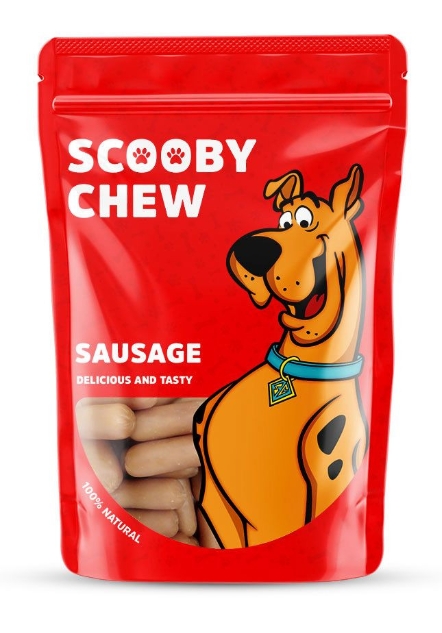 scooby chew -dog treats - 120 gm - sausage