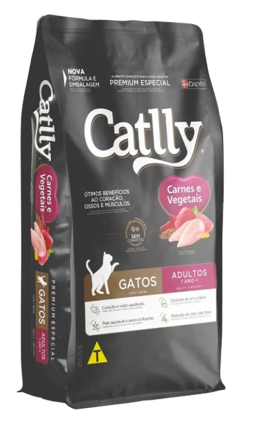 Catlly - Dry Fod - For Adult Cats - 10 Kg - Meat & Vegetables