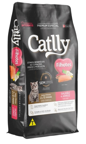Catlly - Dry Fod - For Kitten Cats - 10 Kg - Salmon