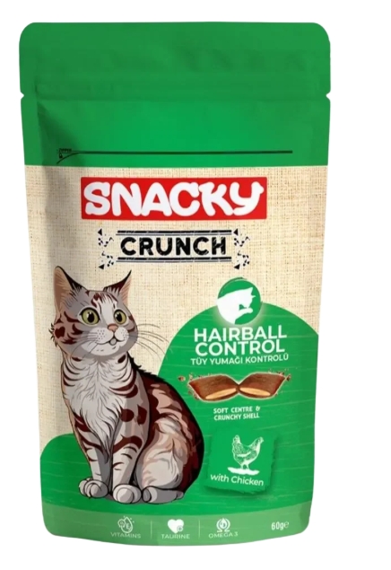 Snacky Treats - Cat Treats - Hairball Control - 60 gm