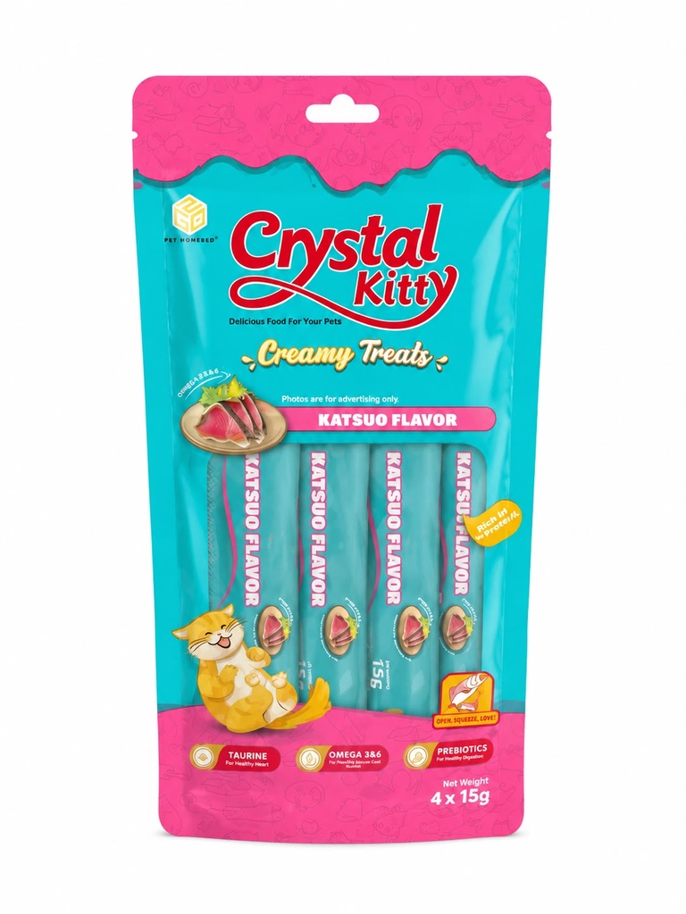 Crystal Kitty - Cat Treats - Katsuo - 4 Pcs