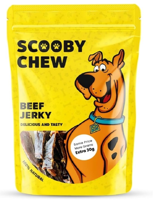 Scooby Chew - Dog Traets - 120gm - Beef Jerky