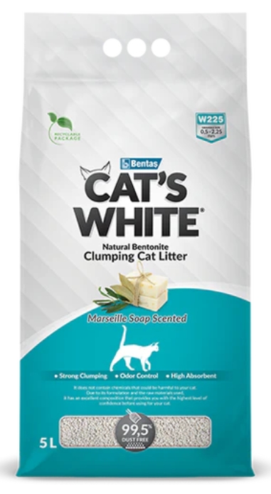 Bentas - Cat White - Cat Litter - 5 L - Marseille Soup