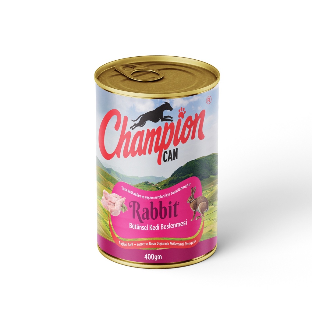 [3018] Champion Chunks Can Food For Adult Dog rabbit 400 GM