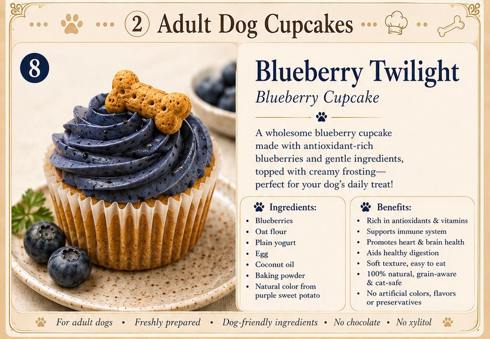 [Adult Dog Cupcake 06] Blueberry Twilight Cupcake