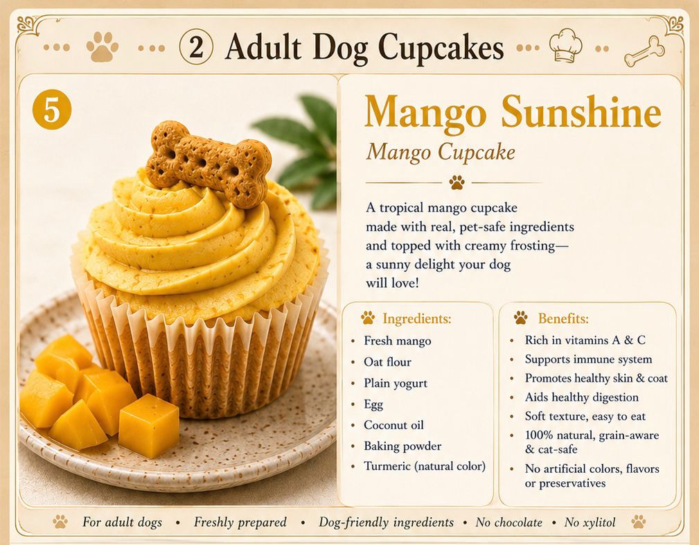 [Adult Dog Cupcake 07] Mango Sunshine Cupcake
