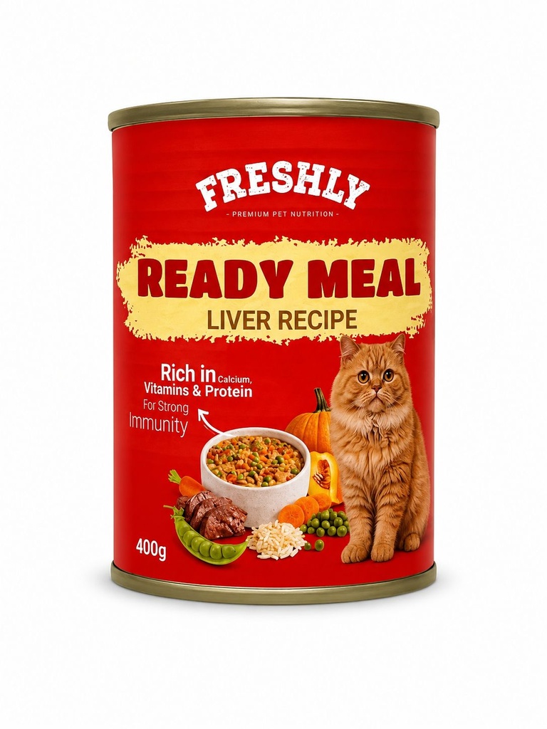 freshly Meal Can Food For Cat Liver With Veg & Soup 400 GM