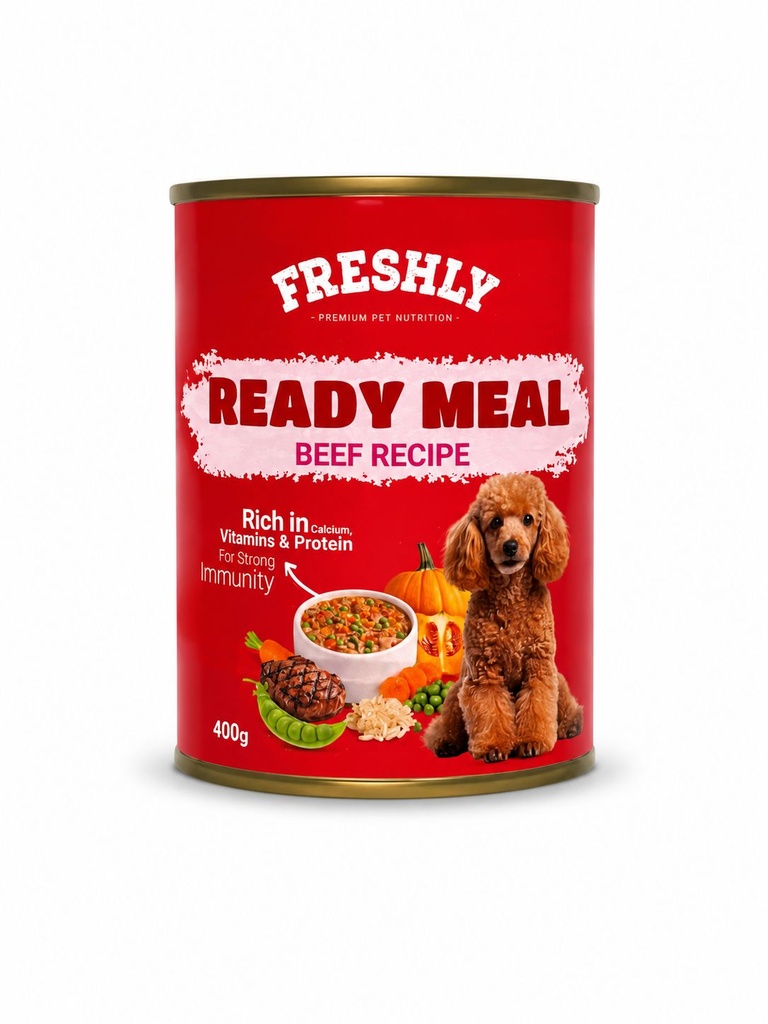 freshly Meal Can Food For Dog Beef With Veg & Soup 400 GM