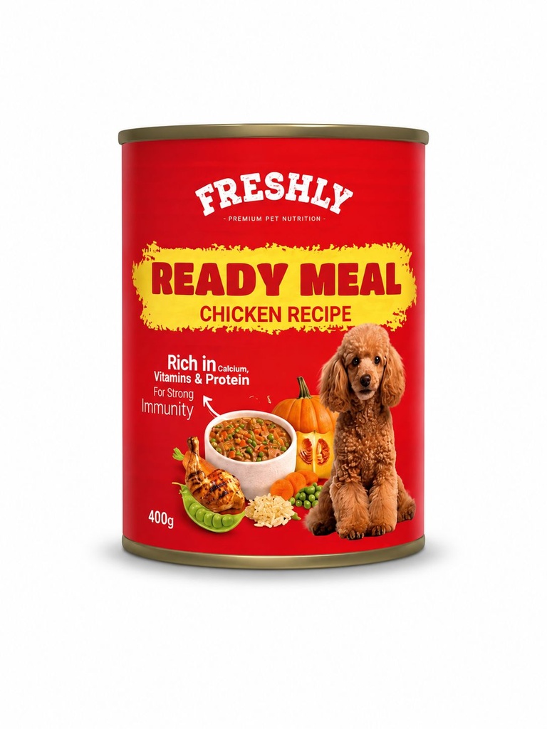 freshly Meal Can Food For Dog Chicken With Veg & Soup 400 GM