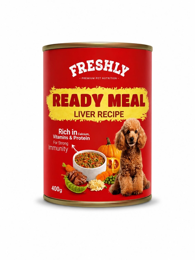 freshly Meal Can Food For Dog Liver With Veg & Soup 400 GM