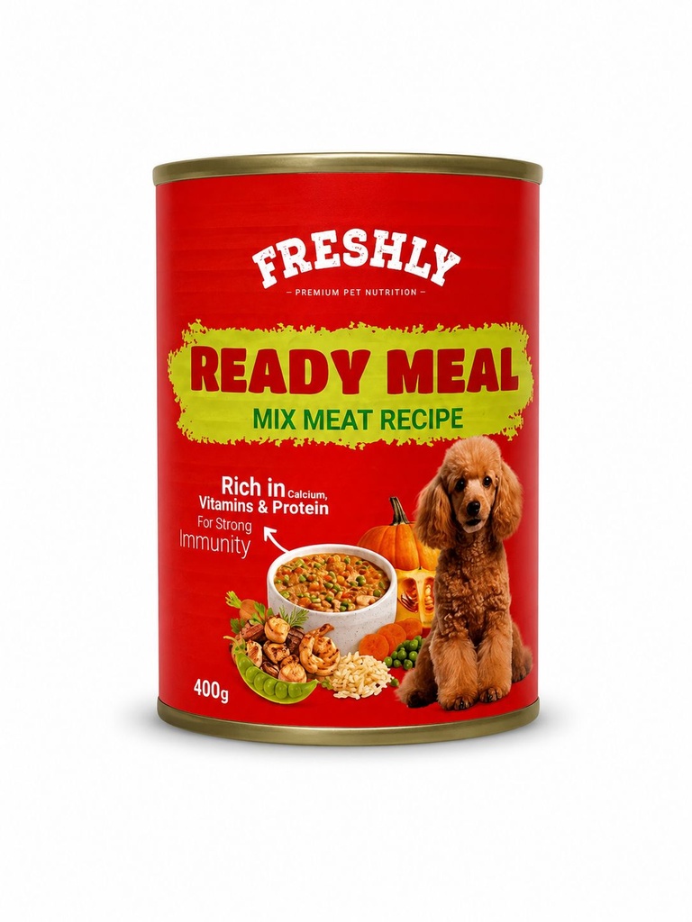 freshly Meal Can Food For Puppy Mix Meat With Veg & Soup 400 GM
