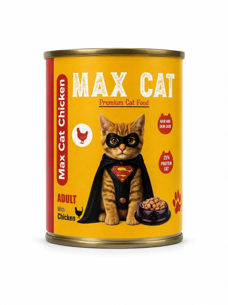 Max Wet Food Chicken Cat 400g Pate,48