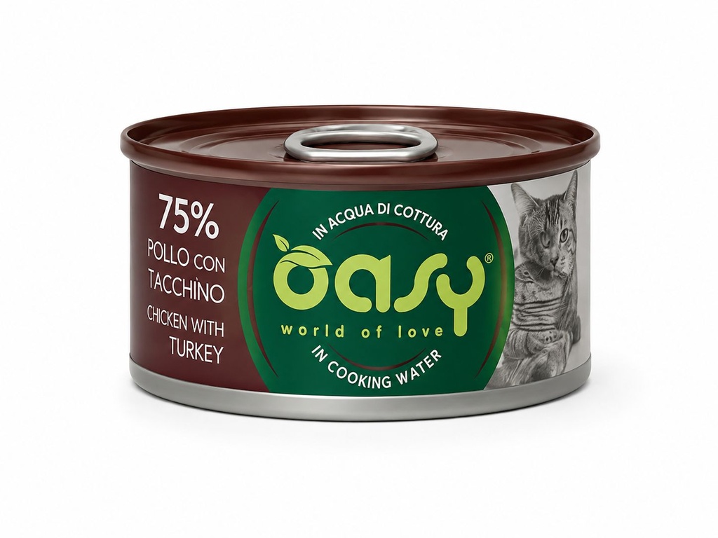 Oasy Wet Cat Mor Love Chicken With Turkey tin 70 gr