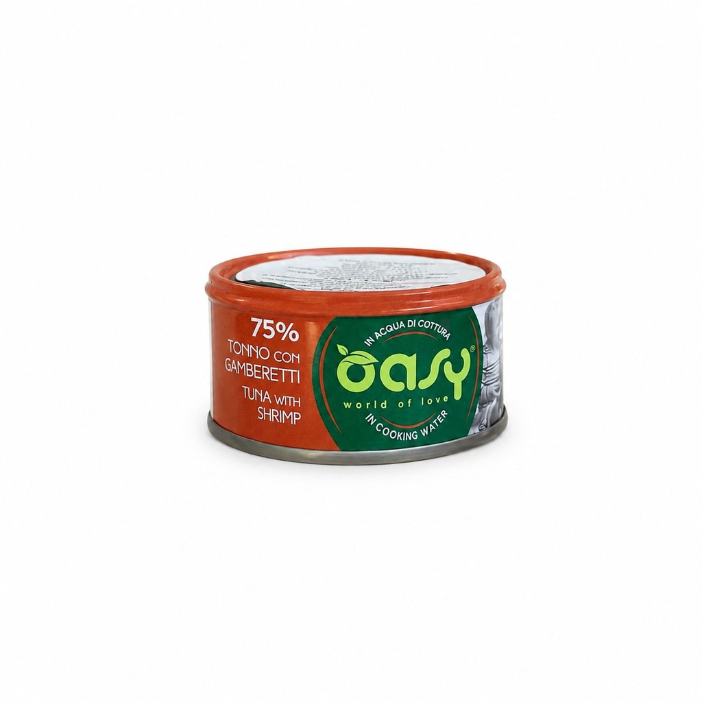 Oasy Wet Cat Mor Love Tuna With Shrimp tin 70 gr