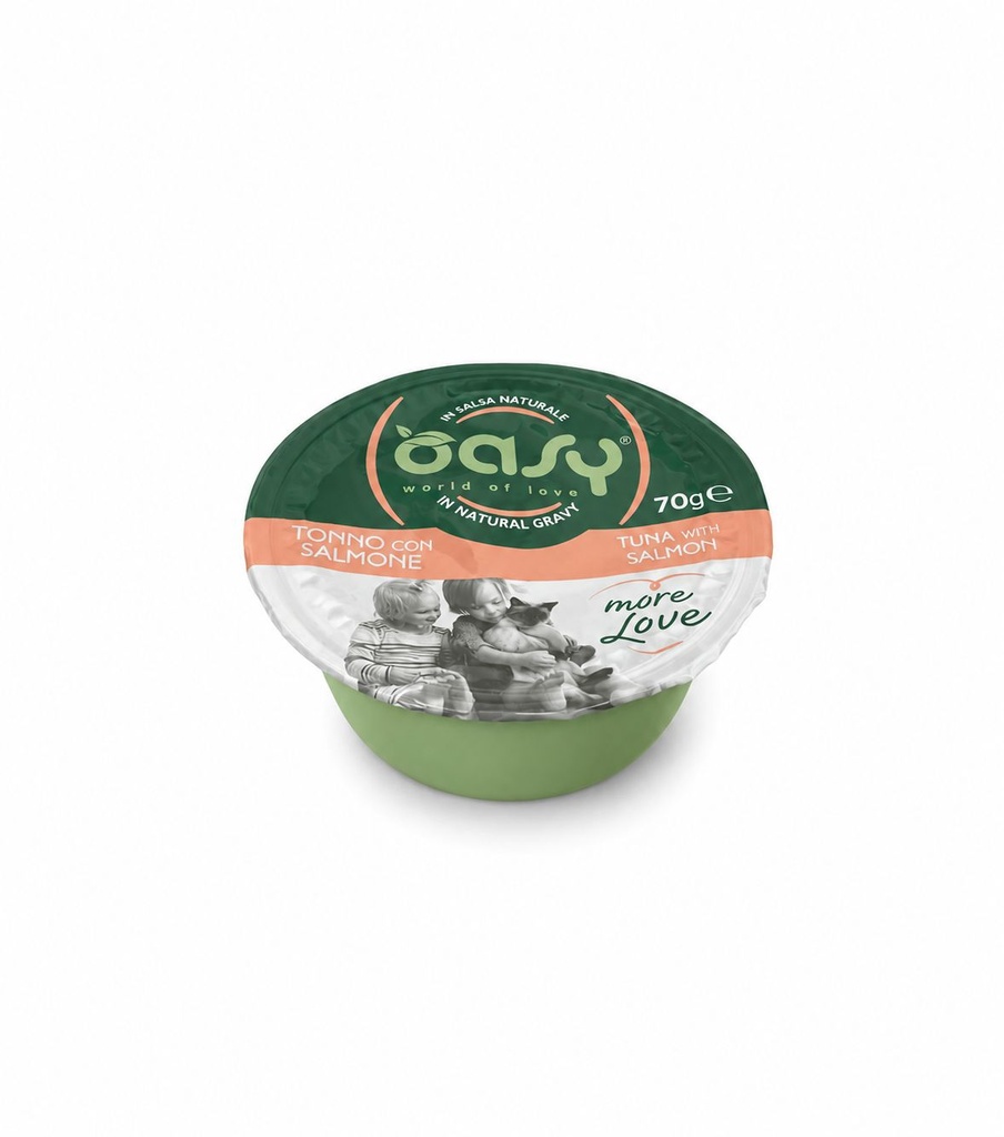 Oasy Wet Cat More Love Cup Tuna With Salmon 70 gr